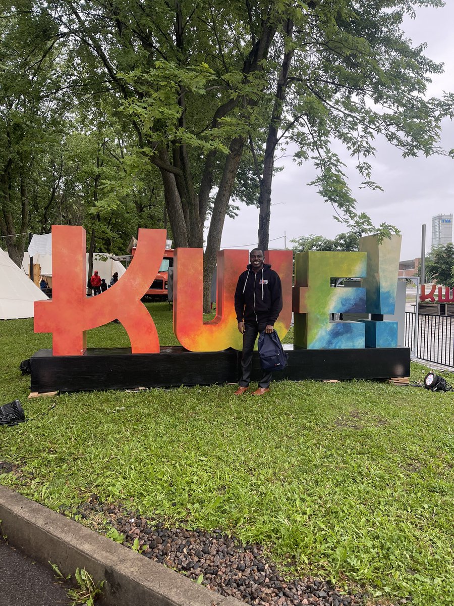 JoshuaOkyere6's tweet photo. On the grounds to learn more about the Indigenous community. It’s all about the KWE FESTIVAL!!! Happening live in Quebec City.
Here by the kind courtesy of the @fdnPETF . Merci beaucoup ☺️ https://t.co/Hob5Ye3H86
