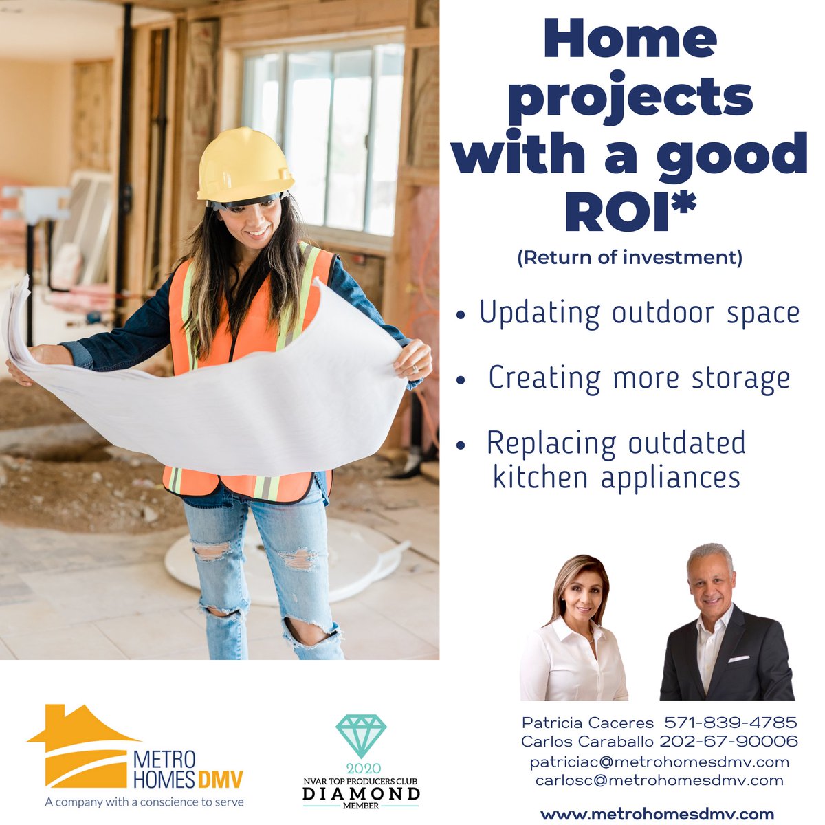MetroHomesDMV's tweet photo. Renovation and remodeling projects can have a big impact on your home's value. Contact us and We will help you prioritize which projects will have the best return on your investment! https://t.co/YAmTy5WCq3