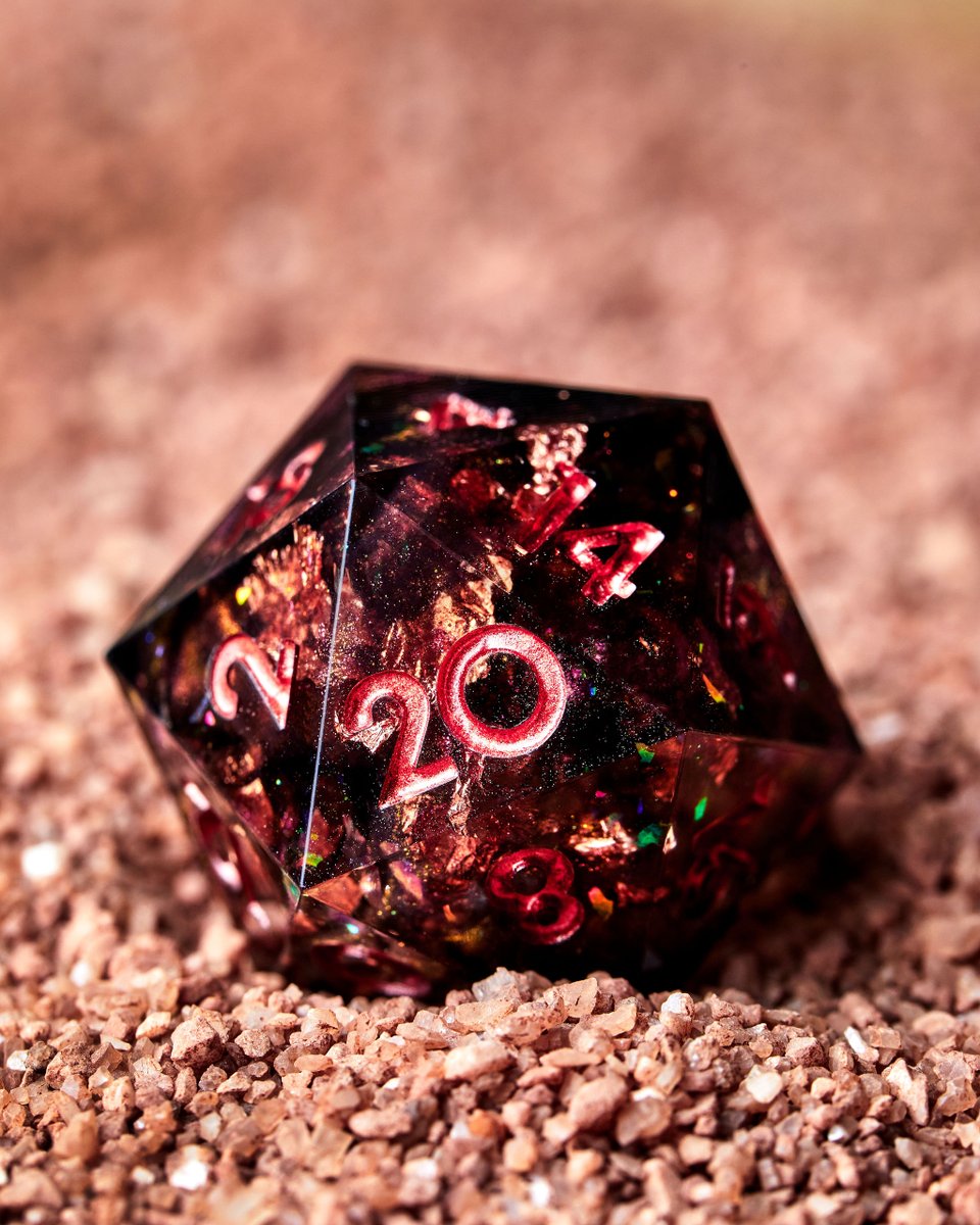 dispeldice's tweet photo. ☄️ Deep Spice Nine ☄️ | Available Now! 

Inedible space rocks. 

Mailing list: https://t.co/g7odl3uH0M

#dnd #dice #ttrpg https://t.co/XjGgdYpcr7