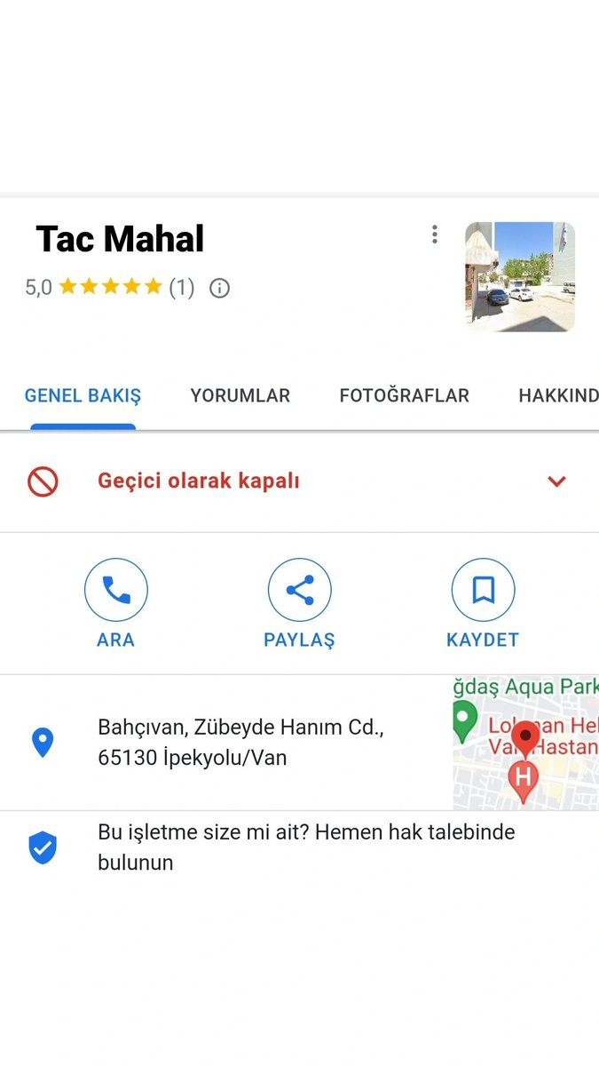 Dinde ki haritalı sorunun cevabı Tac Mahal arkadaşlar. Konum olarak Van'ı gösteriyor.
#yks2022 
#cevabı