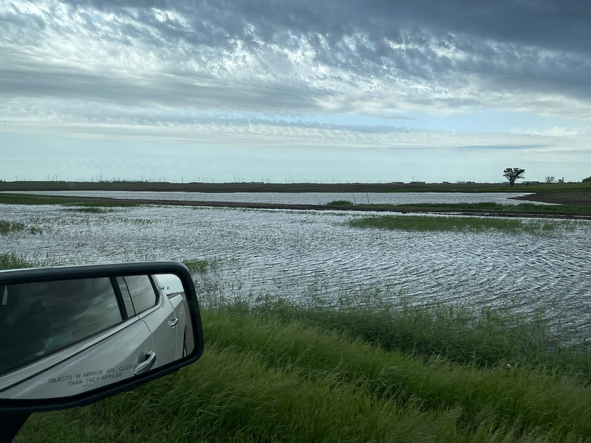 JaniceLukes's tweet photo. Half way to meeting up w/Mayor of RM Macdonald @ErbBerb to tour excess water on outskirts of city when ‘mom van’ battery dies &amp; woo hoo! Every smart farmer has booster cables ! Thank you! Extreme water issues - plugged drainage ditches #DisasterRelief required for sure! https://t.co/kCRRdolSAe
