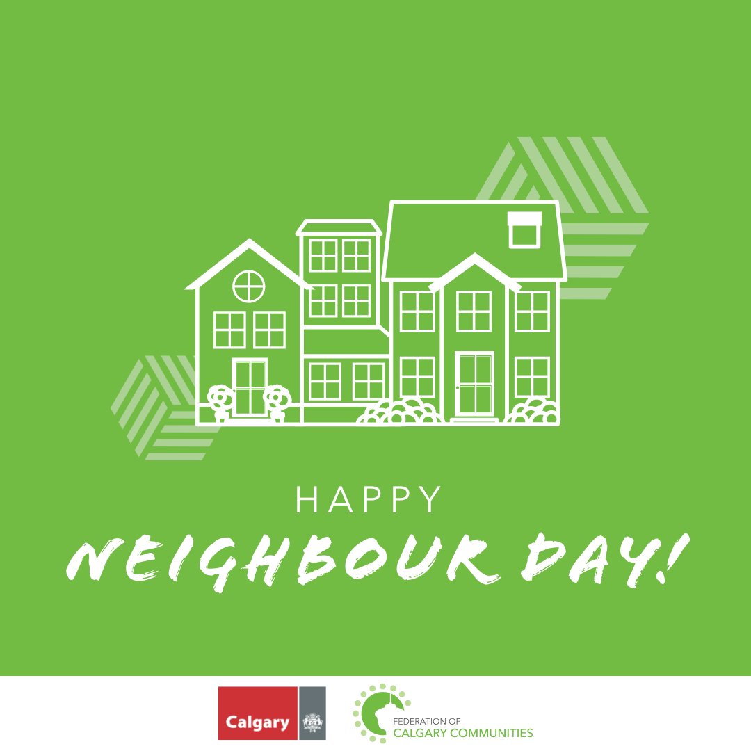 fedyyc's tweet photo. Happy Neighbour Day! 🏡

We hope that today is a joyful day spent with your Calgary neighbours. No matter how you celebrate Neighbour Day this year, don't forget to use the hashtag #YYCNeighbourDay so that we can follow along with all the fun!

#FedYYC #CalgaryCommunities https://t.co/pCfpr8w98M