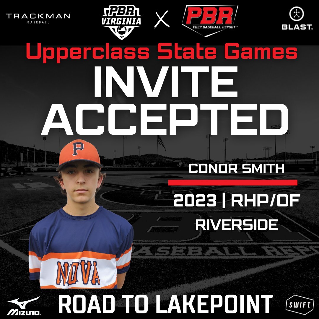 PrepBaseballVA's tweet photo. VA/DC Upperclass State Games:
'23 Conor Smith (@Rvsidebaseball ) is locked in for the Southeast Senior Games qualifier at University of Richmond on June 22.
2023's request your invite now π
https://t.co/yP5mPMG5tC
#PBRIsThere #VADCUpperclass https://t.co/bOVrtFR4Ck