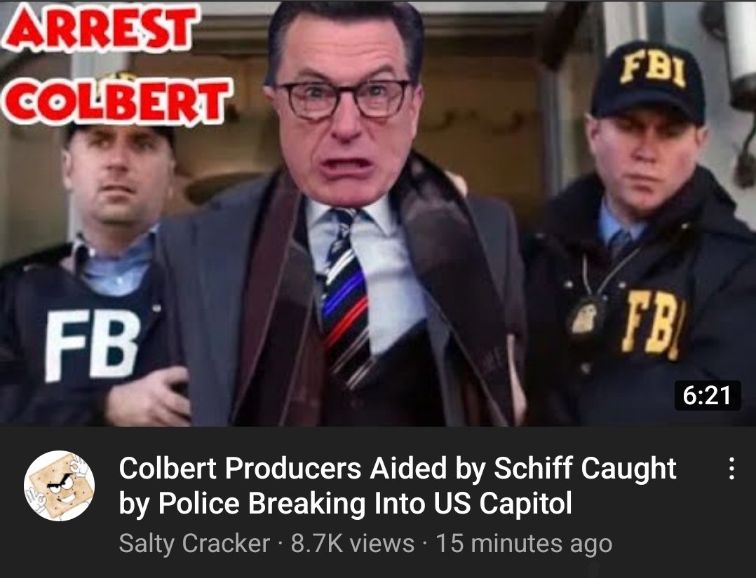 Jackpotkimm's tweet photo. #ArrestColbert
Colbert Producers Aided by Schiff Caught by Police Breaking Into US Capitol
https://t.co/Z4Ywh1atUL https://t.co/zWB4Kn1Zbc