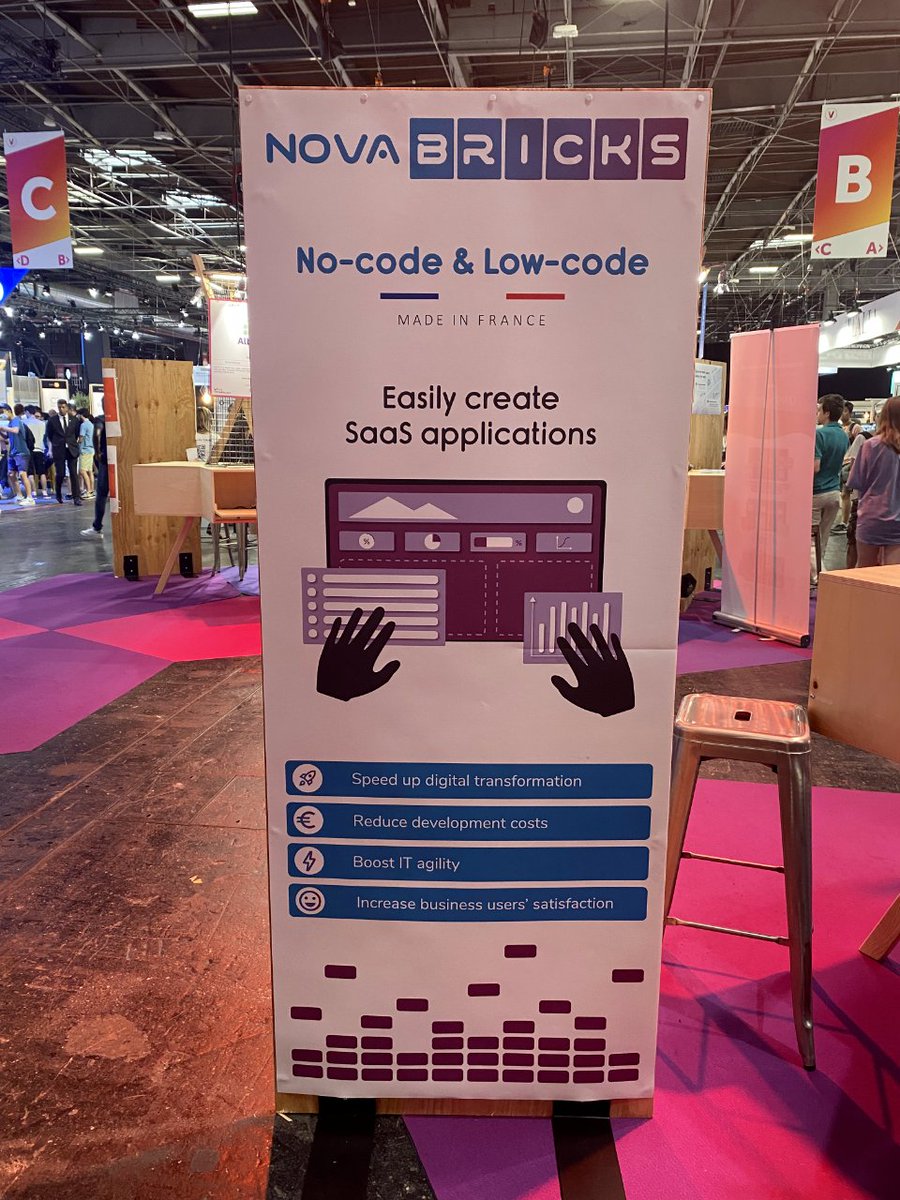 DFrancklins's tweet photo. Génial ! Vous pouvez créer vos applications métiers
en ligne sans code avec Nova Bricks🙌

👉Assemblez vos briques fonctionnelles et obtenez vos outils. Des #apps sur-mesure qui associent simplicité, rapidité et évolutivité🔝
#VivaTech https://t.co/Rb9PMlfrWp