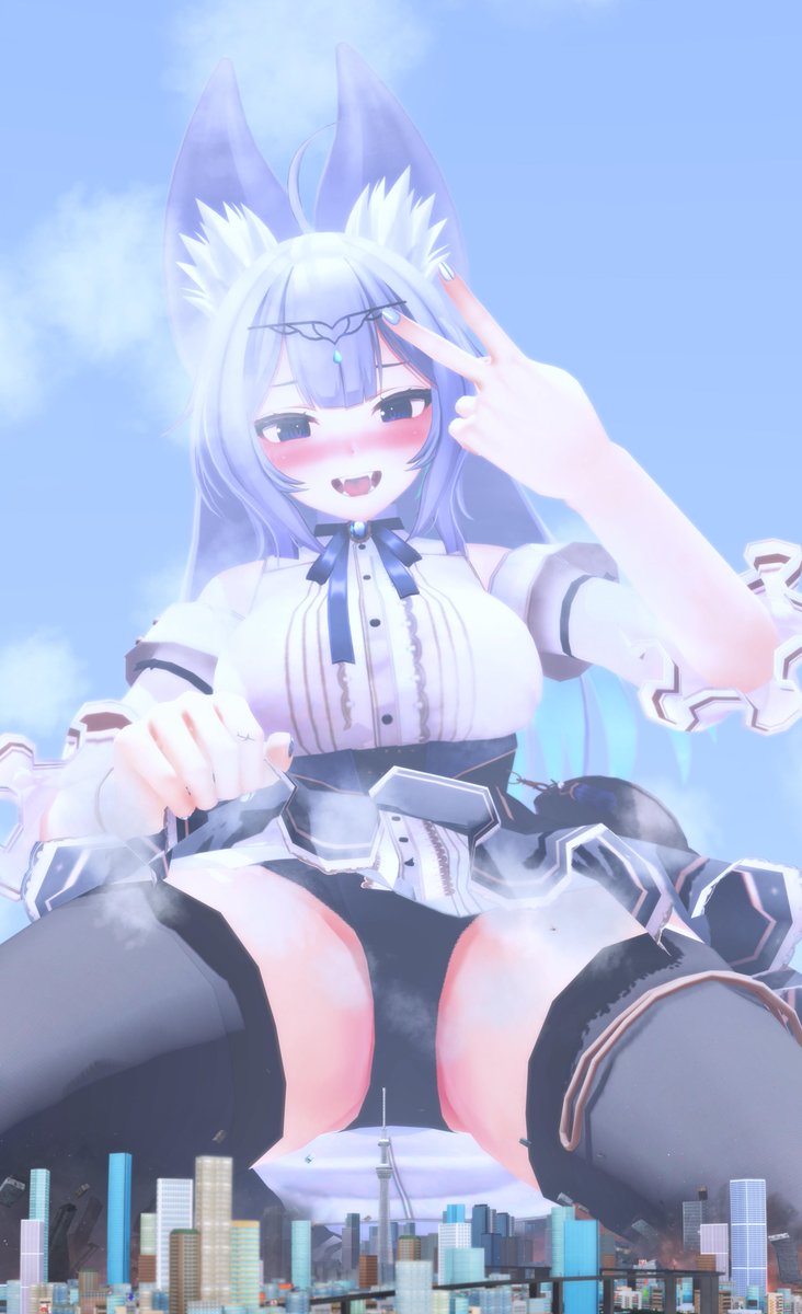 KaedeTateshina's tweet photo. 『ウルフェリアさんの腿の谷』
「うふふっ。小人の皆が、私の太腿と下着が好きな事くらい知っているわよ？私の蹂躙から生き残った助平さんがネットに写真をあげていたからね。だから今日はそこを一杯使って壊してあげるわね」(本文リプ続) #巨大娘 #giantess #サイズフェチ #巨女 #sizeTwitter https://t.co/oeRjoZOc41