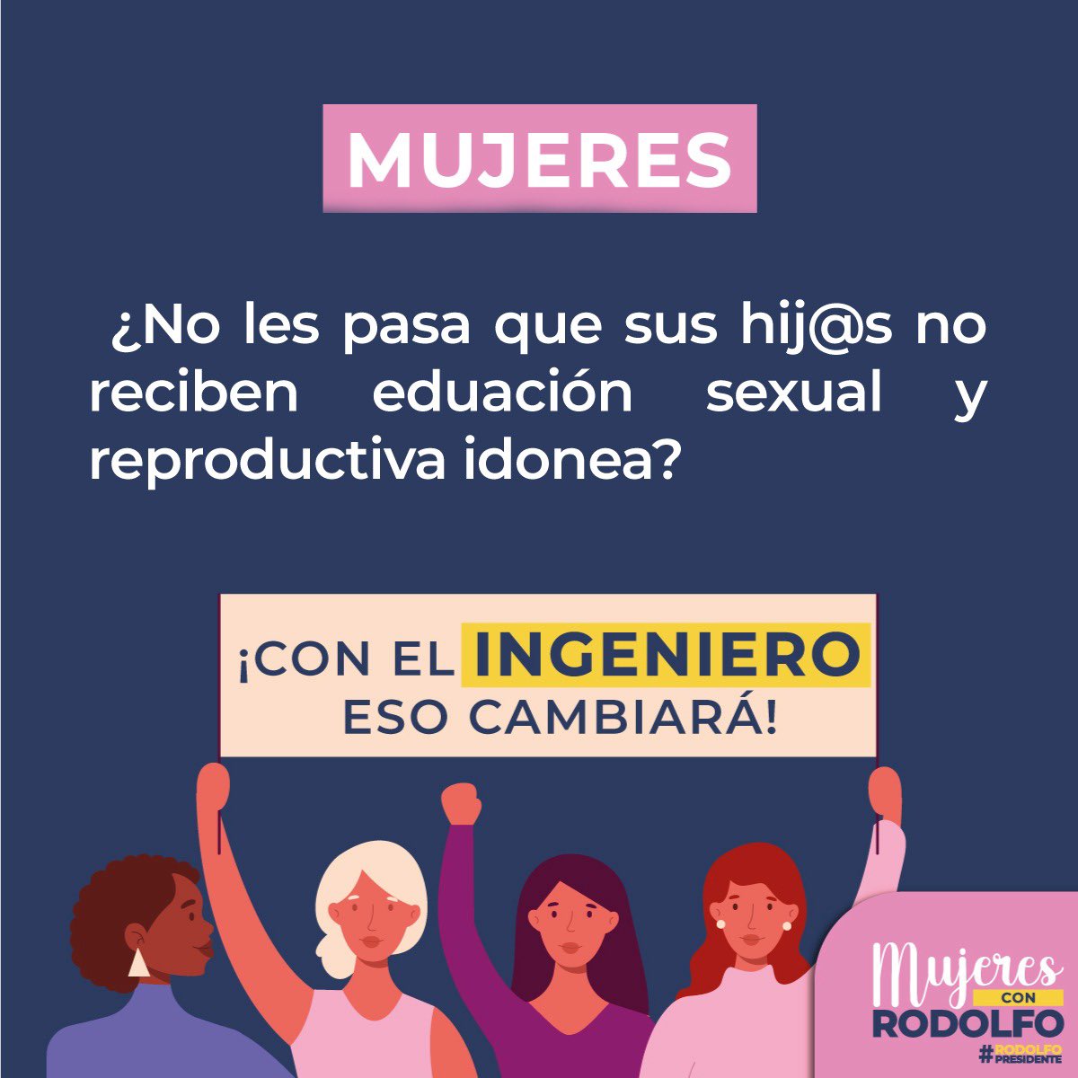 ¡No más tabúes! La educación sexual y reproductiva es necesaria para que nuestros adolescentes y jóvenes puedan educarse y tomar las mejores decisiones a tiempo. El <a href="/ingrodolfohdez/">Ing Rodolfo Hernandez 🇨🇴!</a> lo sabe y por eso en su gobierno estos programas tendrán especial atención.
Vota #RodolfoPresidente