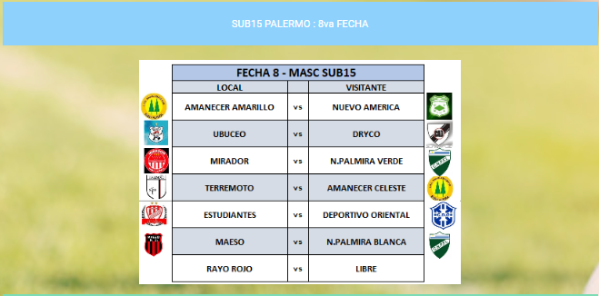Las Sub15 de Palermo tambien juegan este finde!!