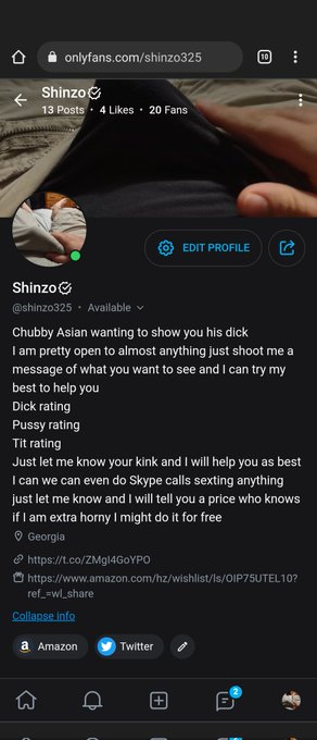 Come join my onlyfans and have some fun with me https://t.co/D4z5VwPBc8<a href="/tag/asian"class="tags"><span>#asian</span></a><a href="/tag/horny"class="tags"><span>#horny</span></a><a href="/tag/chubby"class="tags"><span>#chubby</span></a><a href="/tag/nsfw"class="tags"><span>#nsfw</span></a><a href="/tag/hairy"class="tags"><span>#hairy</span></a><a href="/tag/onlyfans%20"class="tags"><span>#onlyfans </span></a>