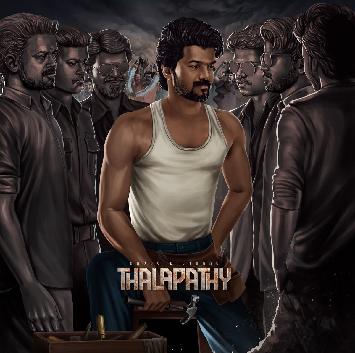 AnjanaVJ's tweet photo. Happy to unveil the Amazing  Common DP of Our Thalapathy Vijay ♥️😍❤️😍❤️
Design: @shynu_mash

#Thalapathy48BirthdayCDP
@Jagadishbliss @VijayFansTrends https://t.co/HQrAfVsV5T