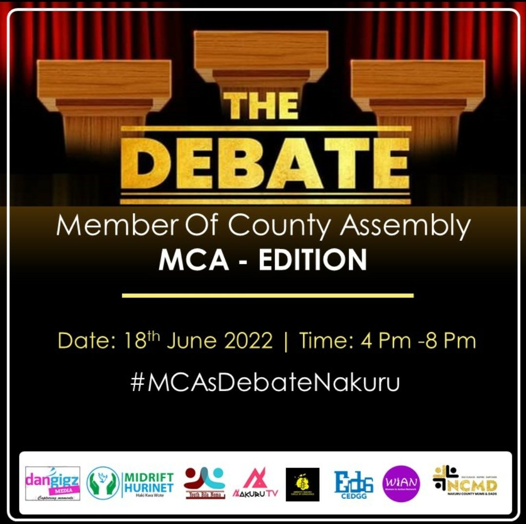 Midrifthurinet's tweet photo. The MCAs Debate Nakuru Chapter! Powered by @AngazaMovement @cedgg_2001 @AmnestyNakuru @YBN_Kenya 

@AngazaMovement @AngazaNakuru @bettyokero @thekhrc @WinnieMasai 

Join the conversation Live on our Facebook page.
https://t.co/L5Ir7jtt3Y https://t.co/LyNg8sZ9Cp
#MCAsDebateNakuru https://t.co/BKAnxniGaI