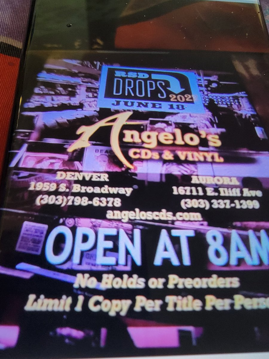Its RECORD Store Day  @ Angelo's CD's &amp; Vinyl Tomorrow Saturday June 18th New Music &amp; Sick Deals! #angeloscdsbroadway #angeloscdsaurora #denvervinylrecords #denverlivemusic #denverbands #denverconcerts #denvermetal #denverhiphop #denverdisco #denvermusic #angelocoiro