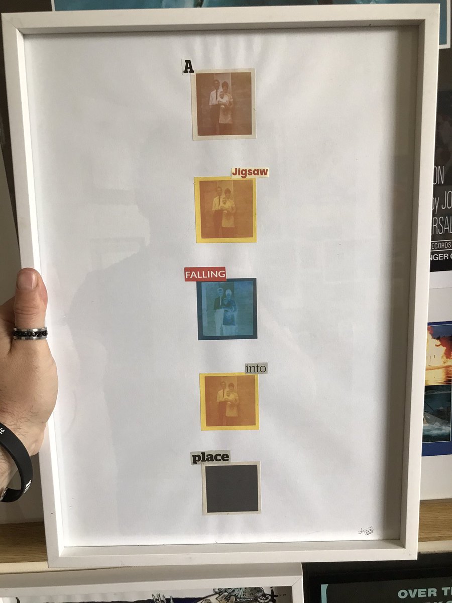 **New Art**

Still re-discovering my art college years as #mentalhealth counsellor suggested

Latest collage piece is about family &amp; the damage incurred, plus the finality of growing up in an overpowering household

“A jigsaw falling into place”

Appreciate any RTs x #art