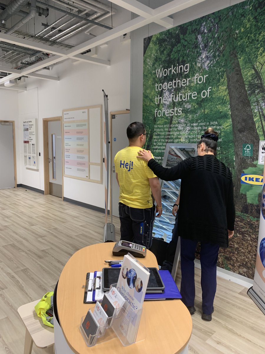 Posture screening at IKEA yesterday. 
Big thanks to Robyn for helping to organise this event and to everyone who chatted to us and had their posture checked!
#chiropractic #exeter #posture #health