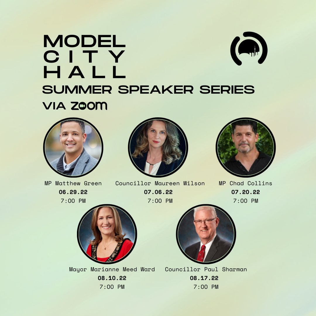 Introducing MCH’s Summer Speakers!

We’re so excited to share our 5 incredible speakers with you! Our Google Form is now open for registration if you’d like to register to learn from (&amp; meet) one, two, three, four or even ALL of our speakers! 

Register at modelcityhall.org/summer22