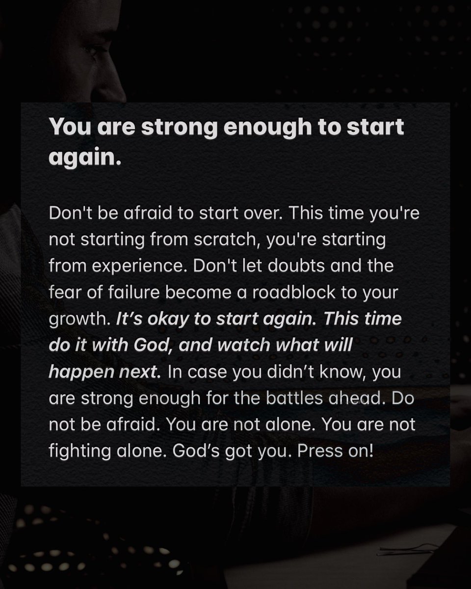 Cza on Twitter "RT MLNLph Hey, you are strong enough to start again."