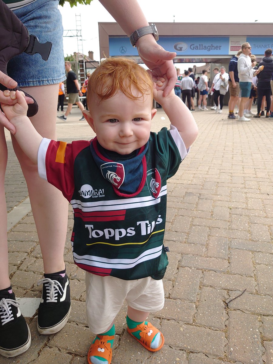 tobyking872's tweet photo. This kid is @LeicesterTigers final ready! https://t.co/lta9ZQsKDf
