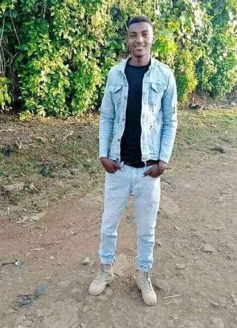 This young man is Hundaol Beenya. He was murdered by members of the Ethiopian military in the town of Nekemte, Oromia. His elder brother is a political prisoner languishing in Ethiopian prison without charge although courts have ordered his release several times. <a href="/amnesty/">Amnesty International</a> <a href="/hrw/">Human Rights Watch</a>