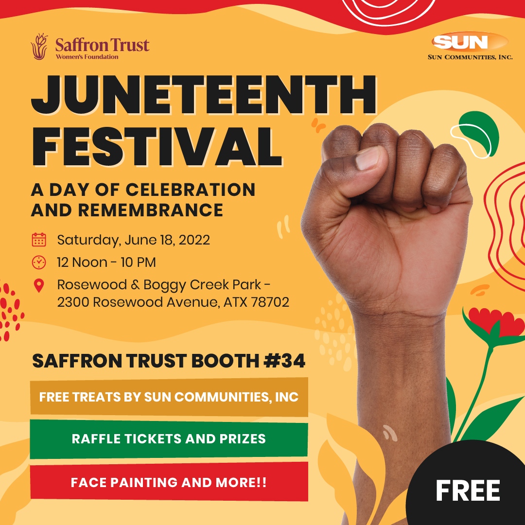 SaffronTrustOrg's tweet photo. This year, we will continue to create the platform for the nation to come together to celebrate Juneteenth and host one of the largest Juneteenth celebrations in America.

JOIN US TODAY IN CELEBRATION 🤎

#Juneteenth #SaffronTrustOrg #SaffronTrust https://t.co/Da3KssFvl1