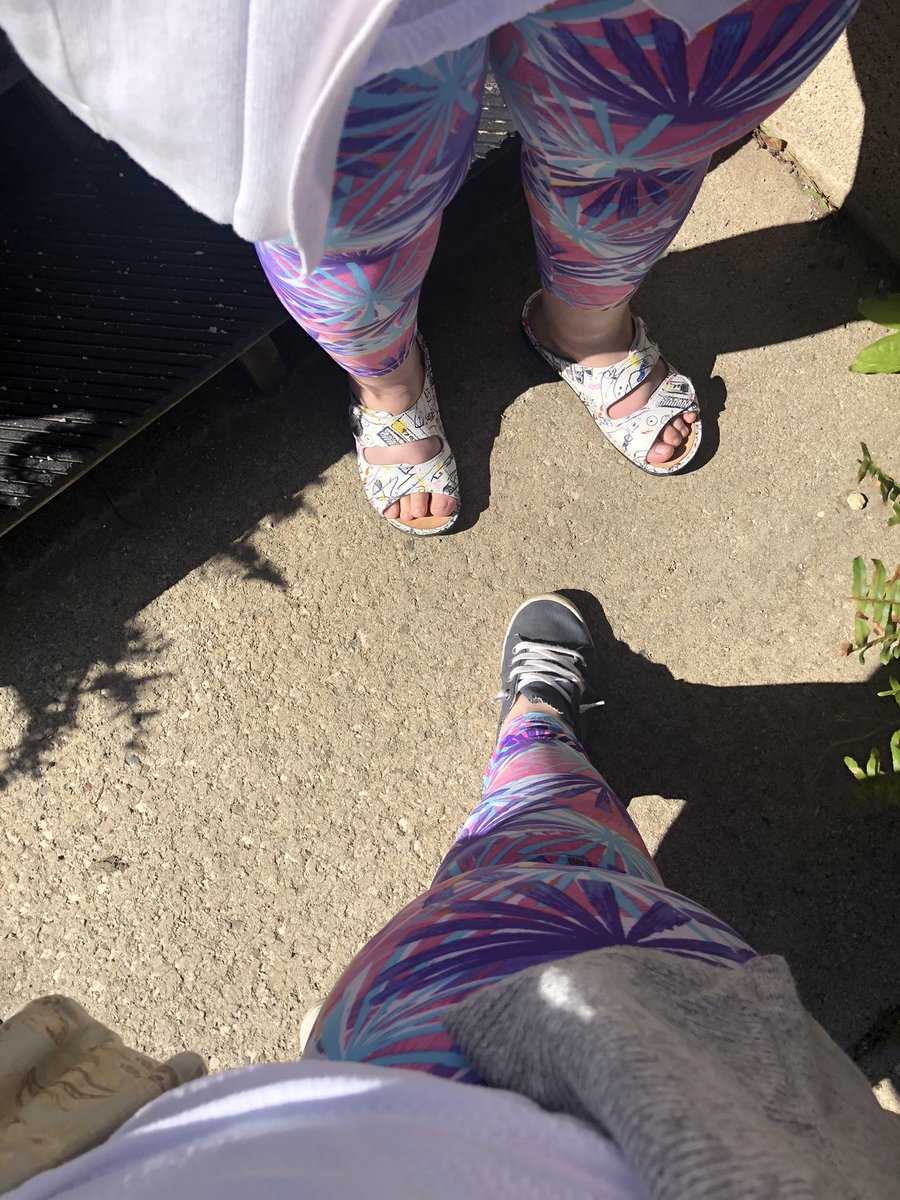 KarynRN4's tweet photo. #Twinning today. This is our first time dressing alike and Angie LOVES it! ๐๐ I love shopping for Angie and this outfit was extra fun. The @sweetlegs are in our fave colours! #Saturday #EssentialCaregiver #SisterLove #BodyEquality https://t.co/iJJSRAsxja