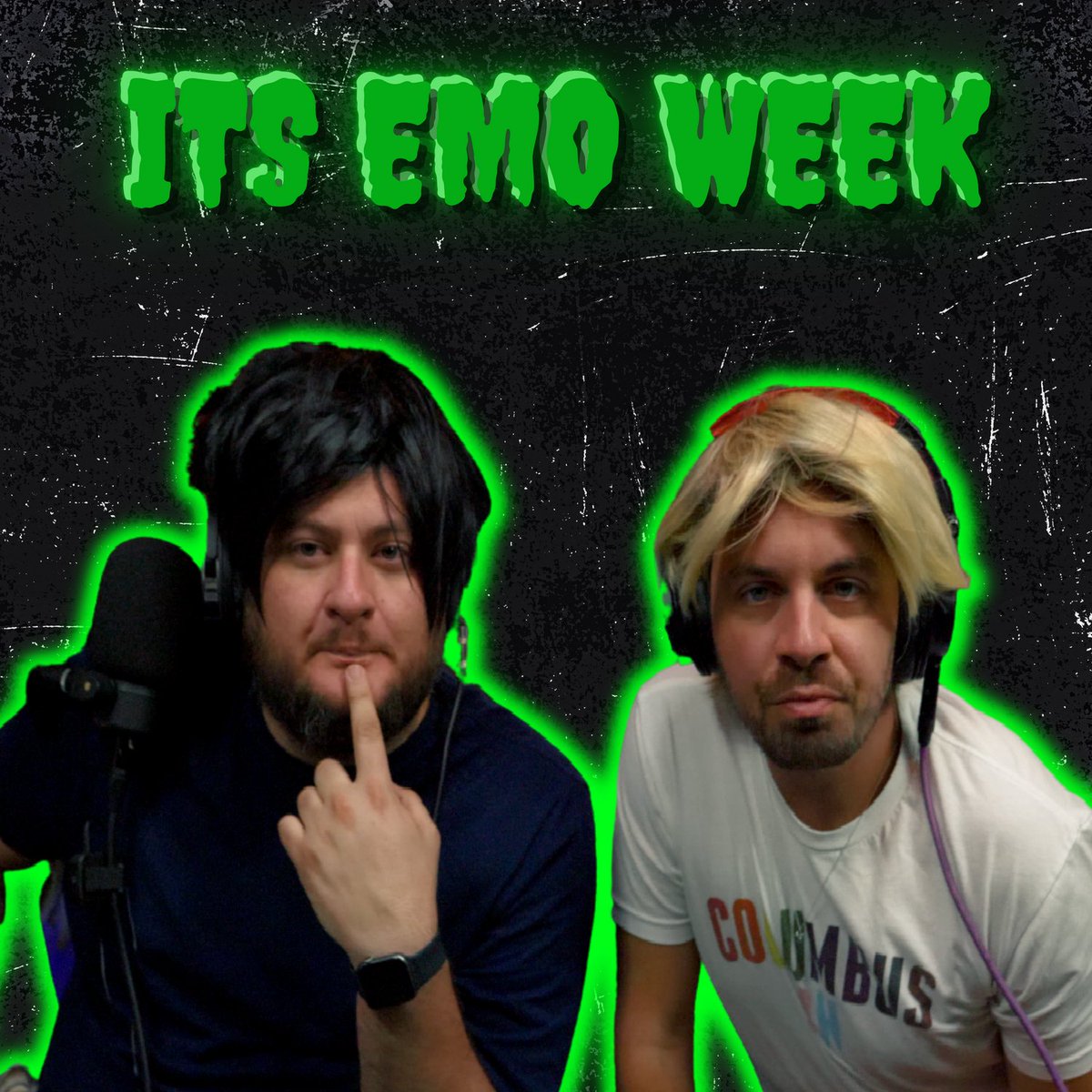 notwellpodcast's tweet photo. Follow us and check out this weeks latest episode where we have turned it into Emo week (at least our wigs) #emo #podcast #podfollow #gaypodcast #comedypodcast
https://t.co/j6vvSGsUP5
https://t.co/Ma5sxKhf4E https://t.co/97lMKRP6B6
