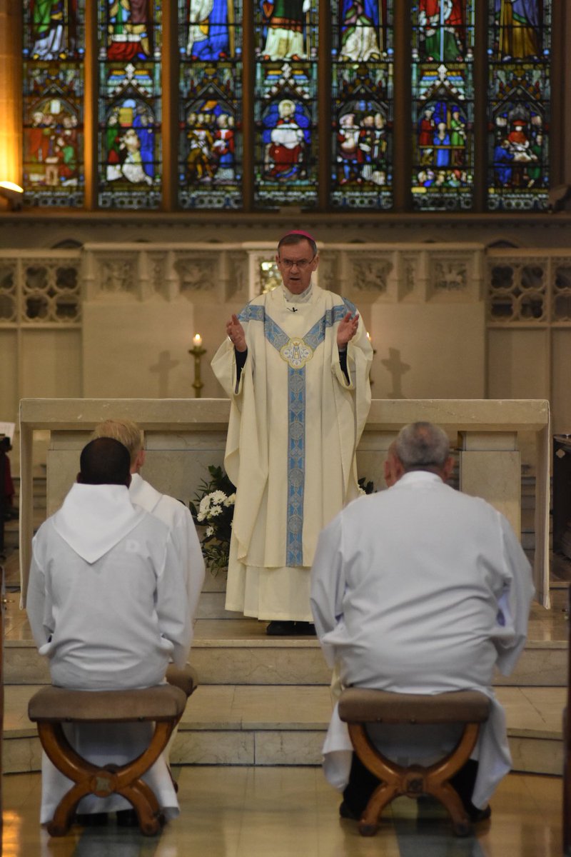 SalfordDiocese's tweet photo. Today we had the joy of celebrating four Ordinations to the Order of Deacons.

Welcome Deacons Damien, William, Davie and John.

We give thanks for them standing forward and answering their call. 

This is a new journey for our diocese on our mission to be ambassadors of Christ. https://t.co/eG0uWdtP5a