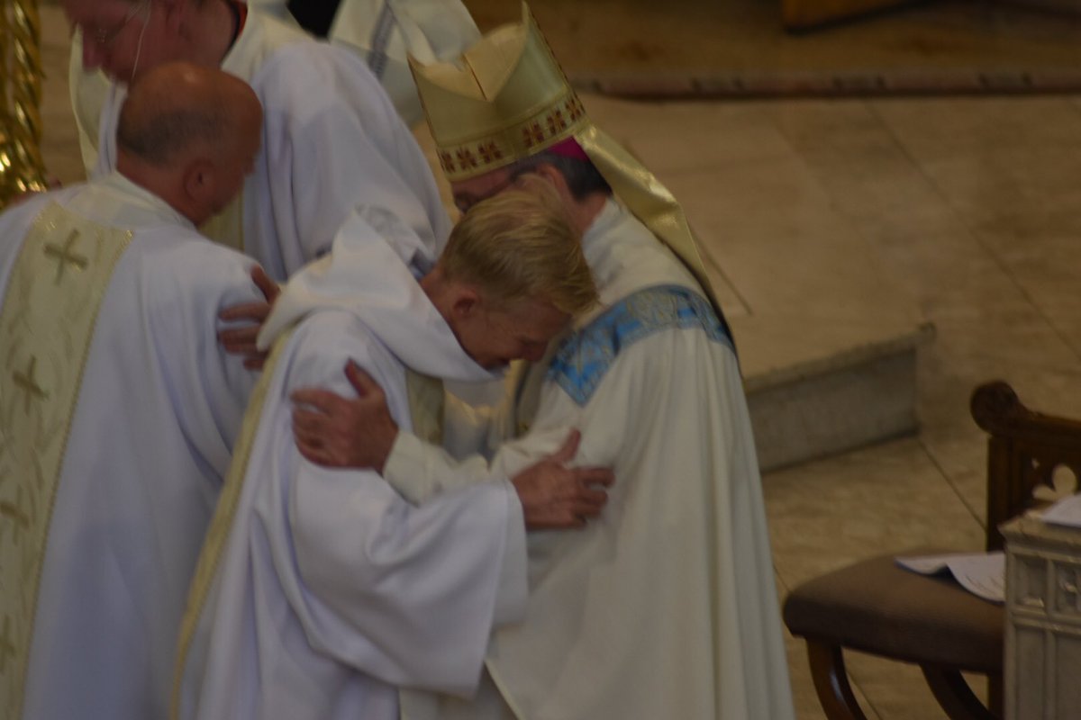 SalfordDiocese's tweet photo. Today we had the joy of celebrating four Ordinations to the Order of Deacons.

Welcome Deacons Damien, William, Davie and John.

We give thanks for them standing forward and answering their call. 

This is a new journey for our diocese on our mission to be ambassadors of Christ. https://t.co/eG0uWdtP5a