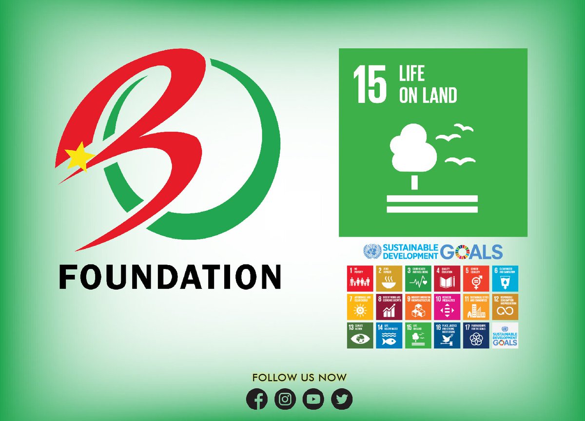 BOFoundationBF's tweet photo. The BO Foundation contributes to UN SDG 15 through his Water and Environment Program under which we have several environmental projects including our Green Spaces Project under which we will sponsor several public parks throughout urban areas of Burkina Faso.
#bofondation #SDGs https://t.co/TUY3HkXxdQ