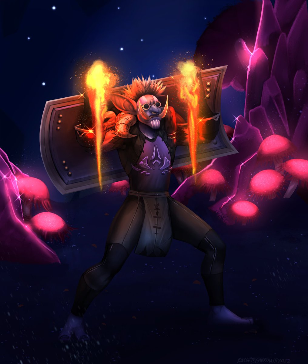 russetsparrows's tweet photo. Finished cmmission for Domi on Moon Guard! 

Thanks again for cmmissioning me 💕

#troll #shaman #worldofwarcraft #Shadowlands https://t.co/unDOmgxlSU