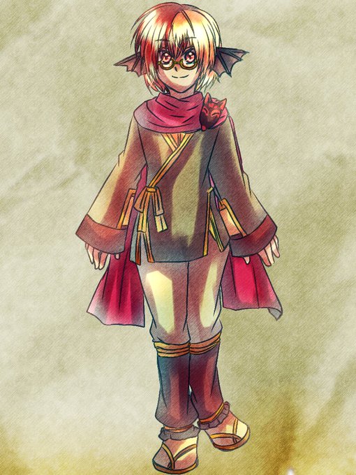 狐面のtwitterイラスト検索結果 古い順