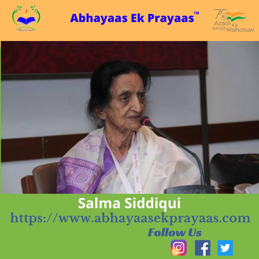 ek_prayaas's tweet photo. #SalmaSiddiqui was an #Indian #novelist in the #Urdu language and a prominent member of the #ProgressiveWriters' Movement. https://t.co/95Dcd9LKnM
