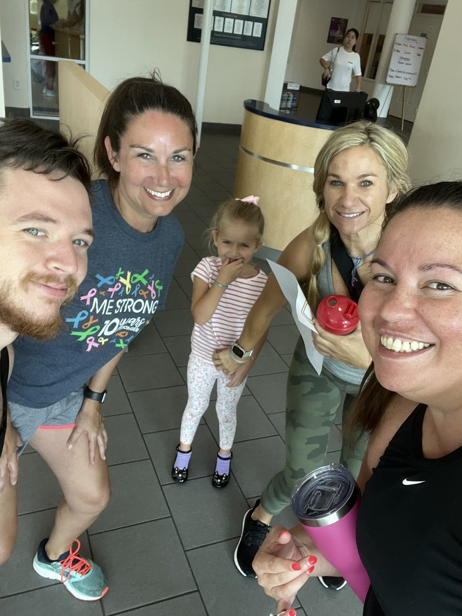 Stronger together! ✨ Happy to be healthy with my @delandmiddle #Terrier family at the YMCA this morning. 🙌🏽🏋🏽‍♀️  <a href="/jrdevito19/">John R. DeVito</a> <a href="/AricoJones/">Angela Arico Jones</a>