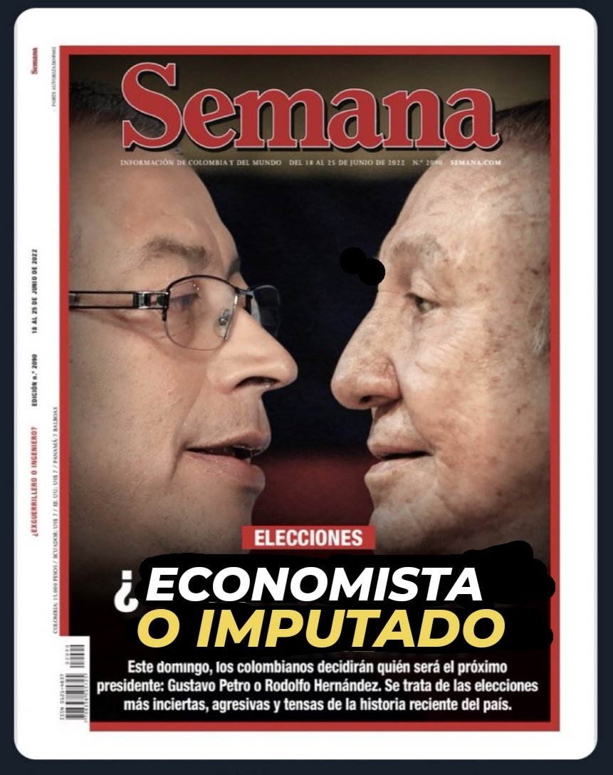 FisicoImpuro's tweet image. Hagamos viral ésta que debería ser la verdadera portada de revista Semana. Todos nosotros tenemos más alcance que esa porquería de pasquín.
