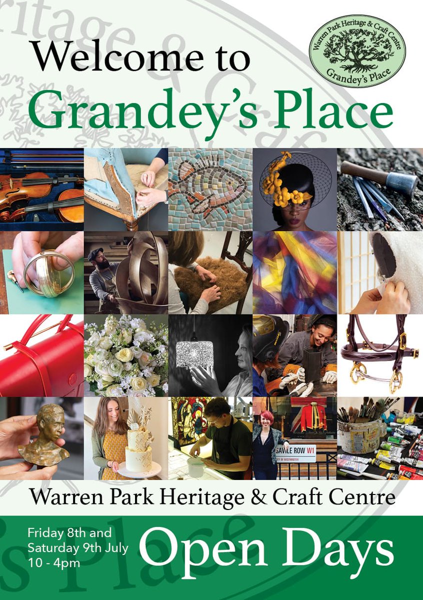 _hart_studios's tweet photo. The #makers at Grandey's Place are opening our doors on the 8th and 9th July. Come and see crafts ranging from #lettercarving and #sculpture to #millinery and #ceramics.

@QESTcraft #craft #art #calligraphy #stone #studio #workshop #gallery #Hertfordshire #leather #textiles https://t.co/WUgUGnioxG