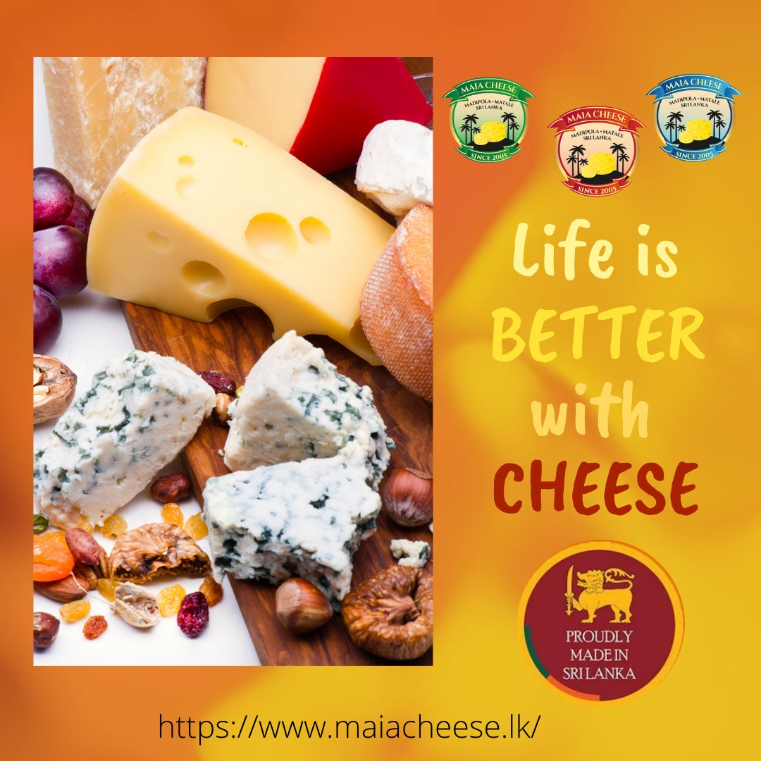 MaiaCheese's tweet photo. “Life is great. Cheese makes it better.”
― Avery Aames, The Long Quiche Goodbye

#maiacheese #srilanka #srilankan #srilankadaily #srilankanfood #srilankanstyle #lifeandcheese #cheesygoodness #handmadeartisanalcheese #supportfarmers #cheesefamily #cheesemakeslifebetter https://t.co/wFHY45NG76