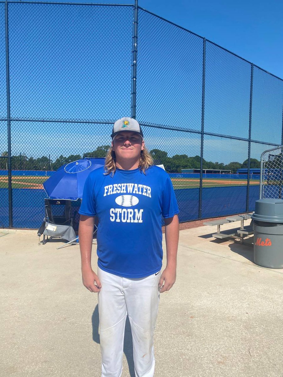 Brody Shaw
Freshwater Storm Red 18U
6IP, 10K, 1ER

⁦<a href="/ProspectWire/">Prospect Wire</a>⁩
#PWPoG
#PWBaseball