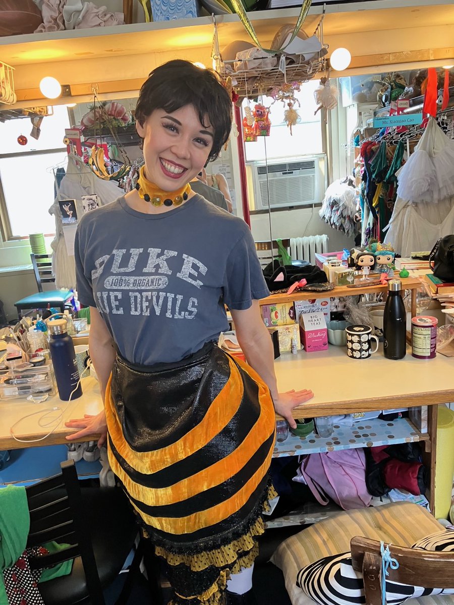 DukeAlumni's tweet photo. #DukeIsEverywhere, including on Broadway!
Courtney Liu '13, M.F.A.'21 writes: "At Phantom of the Opera I am a vacation swing who performs as one of six ballerinas. A swing switches between the roles depending on the day/week. Today this Dukie is the Bumblebee for Masquerade!" https://t.co/iNksYzQ22m