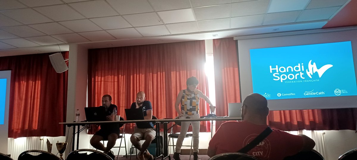 Week-end à Paris au siège de la fédération Handisport pour la réunion annuelle des clubs de basket fauteuil