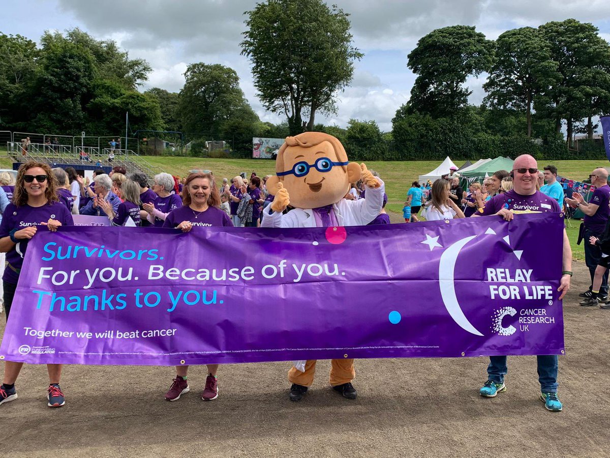 trudy_sta's tweet photo. Such a wonderful atmosphere and so good to be face to face with incredible supporters of  @CR_UK  Relay For Life Legenderry 2022 https://t.co/P6F1RgZeLS