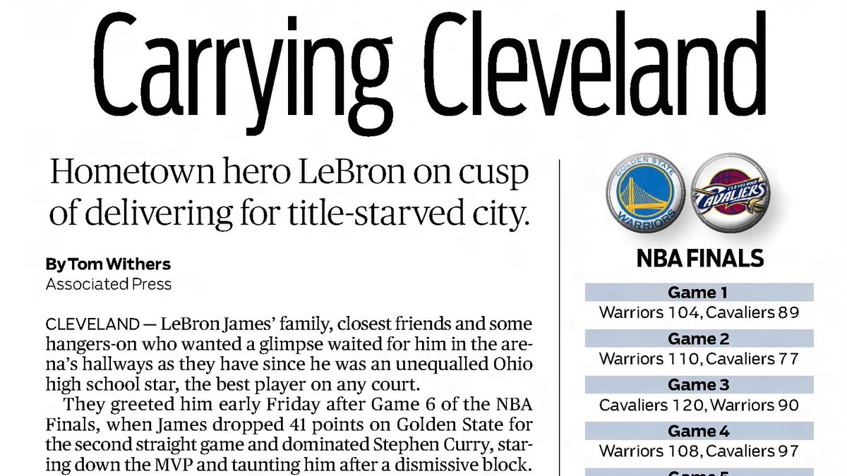 MrCleveland_216's tweet photo. June 18, 2016: We Ready🏀
Cleveland soaks it up, 1 day before Game 7.  
City on cusp of 1st 🏆 in 52 yrs.  What a time. Let's enjoy reliving it all !  
#HistoryAwaits #ThisIsTheMoment #BelieveLand 🏆 https://t.co/XHkVHUQAwX