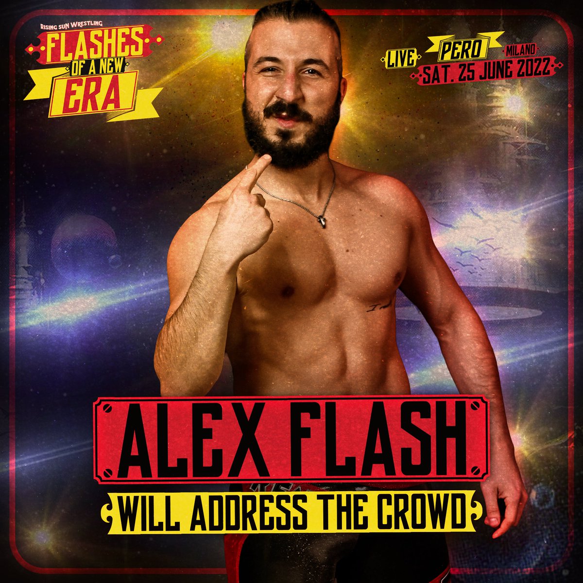 RisingSunItaly's tweet photo. #AlexFlash @AlexFlash_SIW transformed @SIW_Wrestling_ as the best #Italian #Wrestling company... or, as they say, as the #Superior one.
He got the task to do something similar in #RisingSun, but our audience clearly showed his dislike to his arrogance.
Next #Saturday... https://t.co/yv4emBNq5q