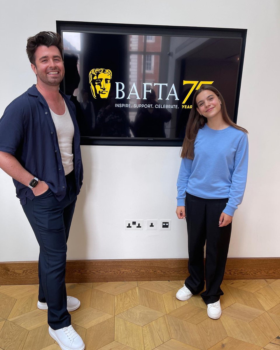 scarlett_gina's tweet photo. Spending Saturday @BAFTA! #youngpresenter #presenter #reporter https://t.co/A2nxFH0Uel