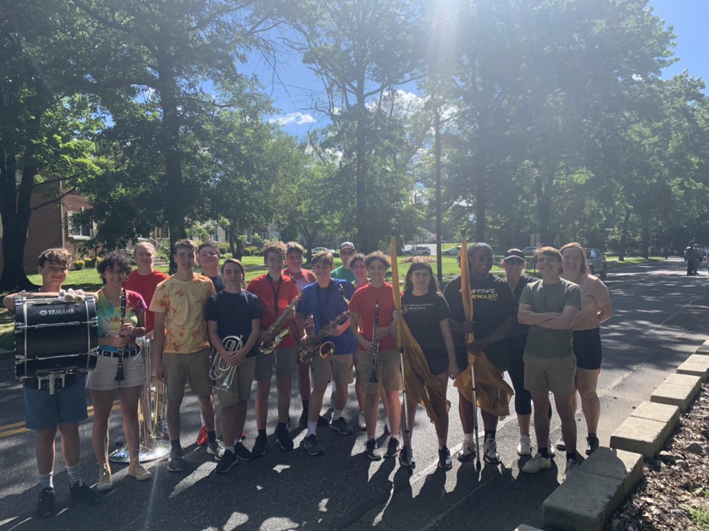 Haddonfield Marching Band getting ready for Juneteenth Parade!!!