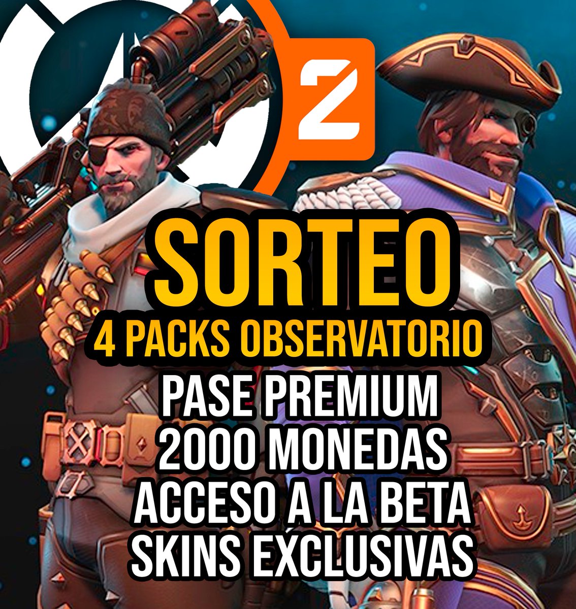 Toniki20's tweet image. 🎁SORTEO ULTRA-MEGA-GIGANTE🎁

puedes ganar 4 PACKS OBSERVATORIO para OVERWATCH 2 ya que estaré sorteando uno en cada una de mis redes! El sorteo es válido para TODAS LAS PLATAFORMAS y TODAS las regiones

Para participar:
♥️Sígueme @Toniki20 
🔁Haz RT a este tweet

Finaliza 25/06