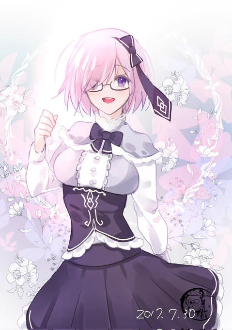 #100日チャレンジ #FGO  紆余曲折ありやることになりました。毎日は確実に無理なのでユルくやっていきます。お題は「FGOの鯖入手順」です。衣装は資料集めるの面倒なのでオリジナル!グリザイユでババッと描きます!!  1.マシュ・キリエライト (シールダー)