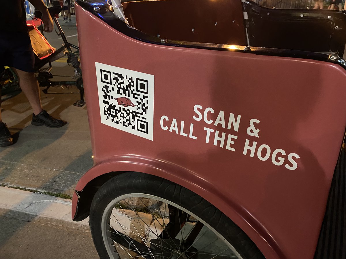 castlerp's tweet image. Free rides around the CWS Stadium area courtesy of the U of A. If you see this guy, say hi and take a ride!