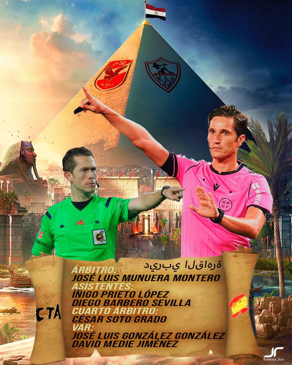 design_byjr's tweet photo. 🕌 𝐷𝑒𝑟𝑏𝑖 𝑑𝑒 𝐸𝐿 𝐶𝐴𝐼𝑅𝑂 dirigido por @MunueraMontero para el partido en Egipto 🇪🇬 el derbi más antiguo de África ! Suerte ! @somosrfef 

#egipto #egipto🇪🇬 #africa #derbi #futbol #footballposters #football #soccer #design #diseñografico #munuera #cta #spain #españa https://t.co/y2OHLNB2G9