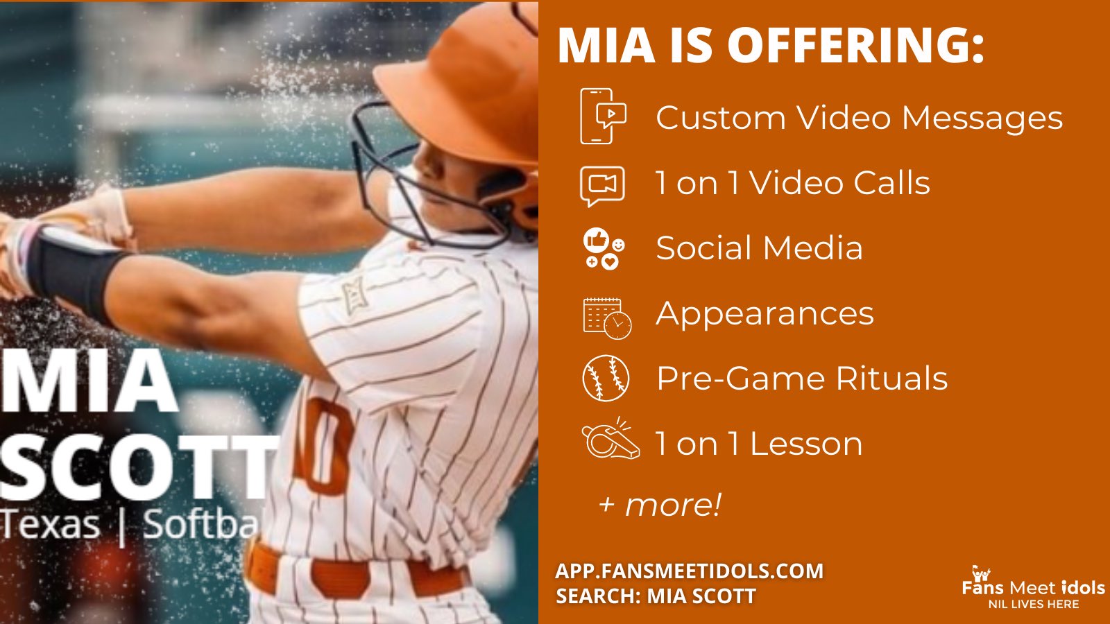 Fans Meet Idols on Twitter "Welcome Mia Scott miakscottt, infielder