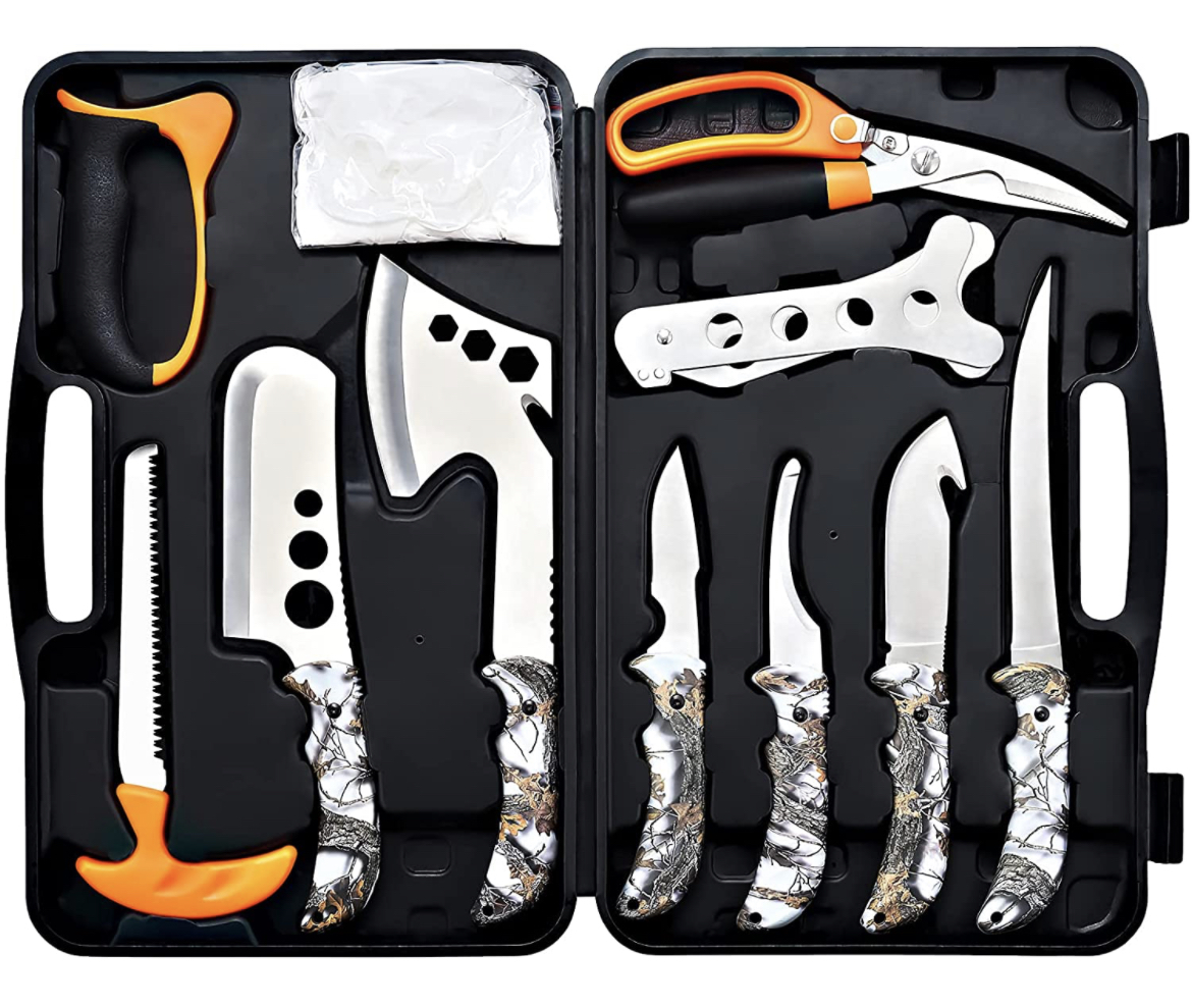 DesktopFlea's tweet image. KNINE OUTDOORS Field Dressing/Portable Butcher Game Processor Set, 12 Pieces for only $66.47 (clip 5% off coupon)! #ad amzn.to/3O2AqqU