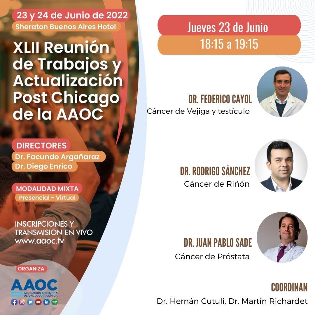 POST CHICAGO 2022
Toda la info en : 
bit.ly/3r47rti